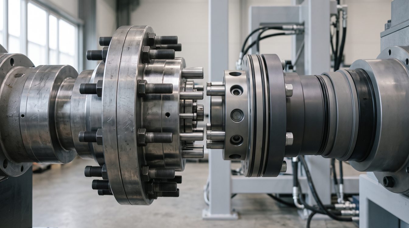Industrial coupling components in a manufacturing facility